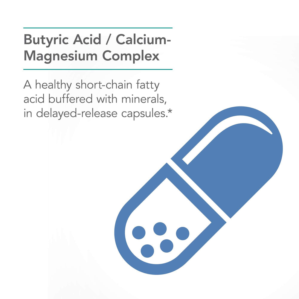Diagram showing butyrate supporting gut health