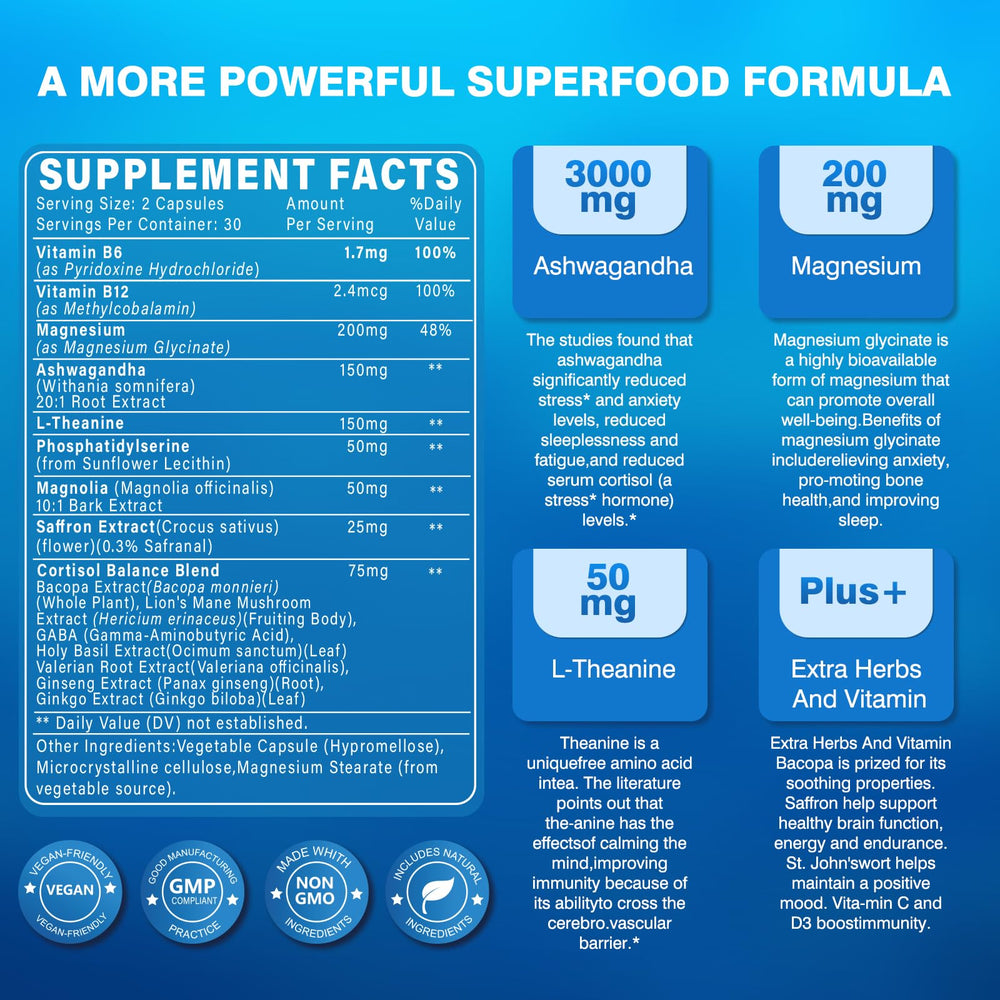 Close-up of bottle and capsules showing vegan formula