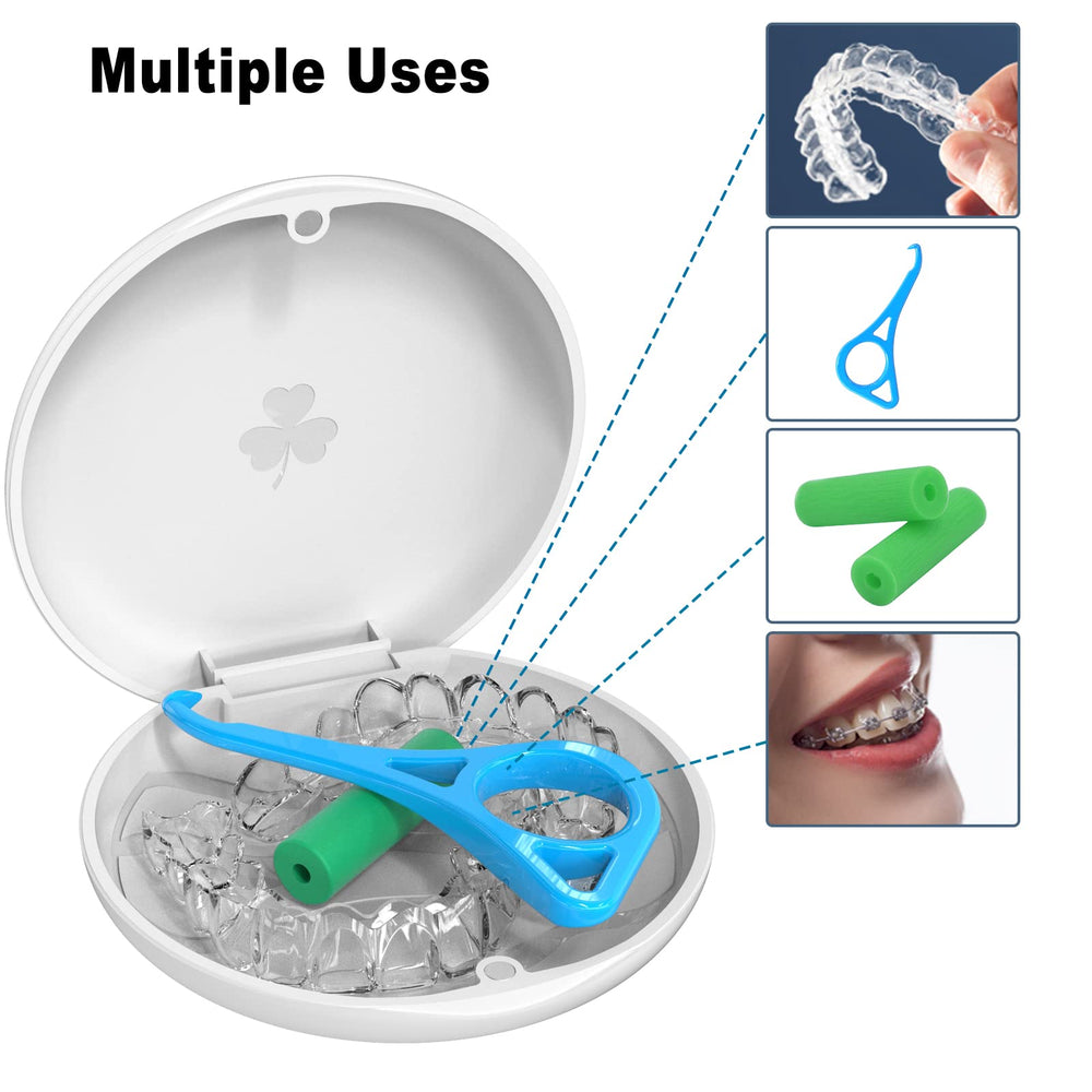 Braces wax boxes aligned for easy access