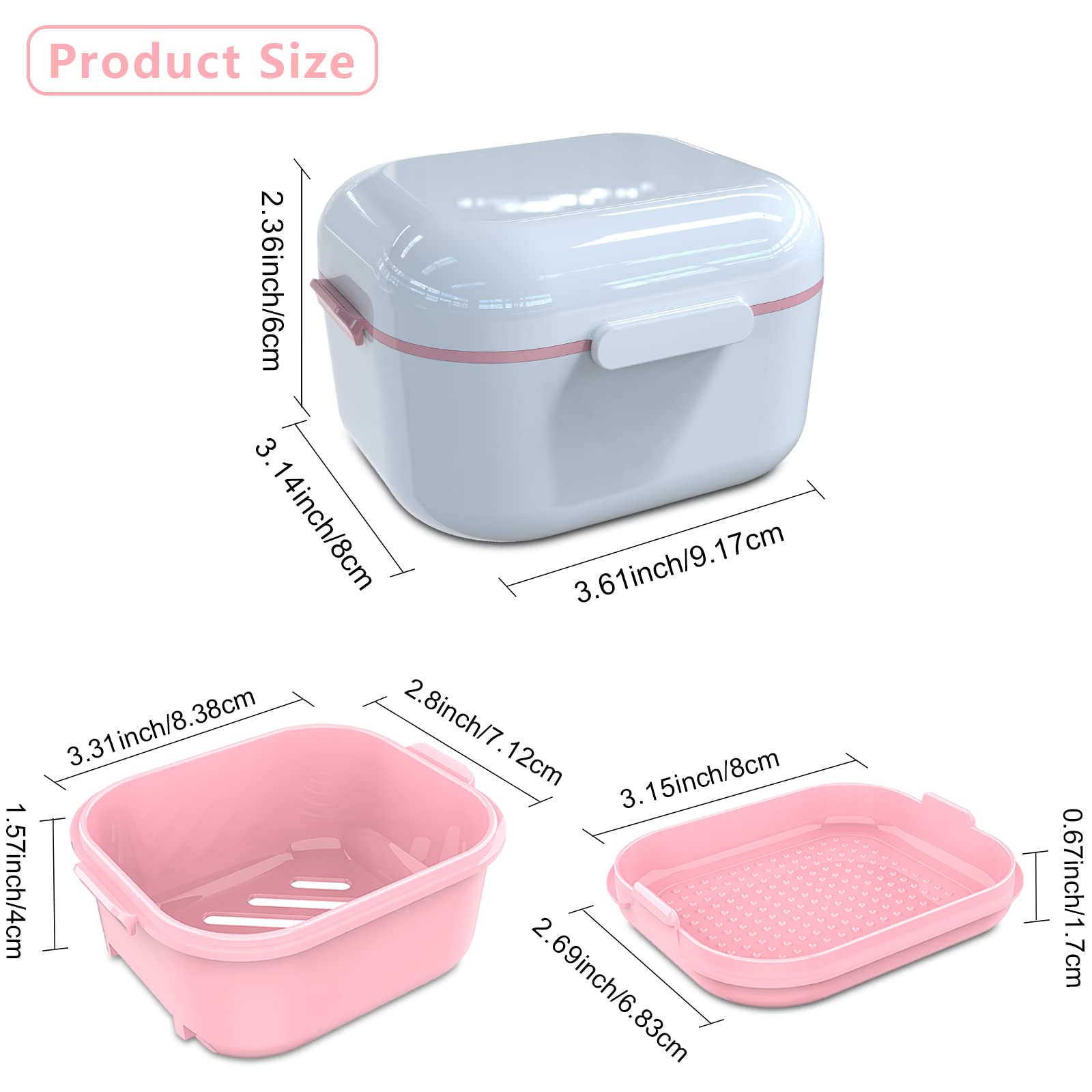 Interior view of BVN retainer case with mirror for easy adjustments