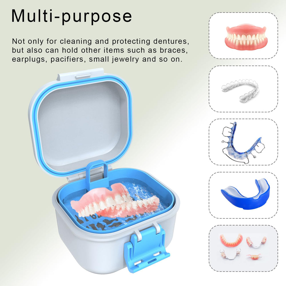 Open BVN denture case for easy access