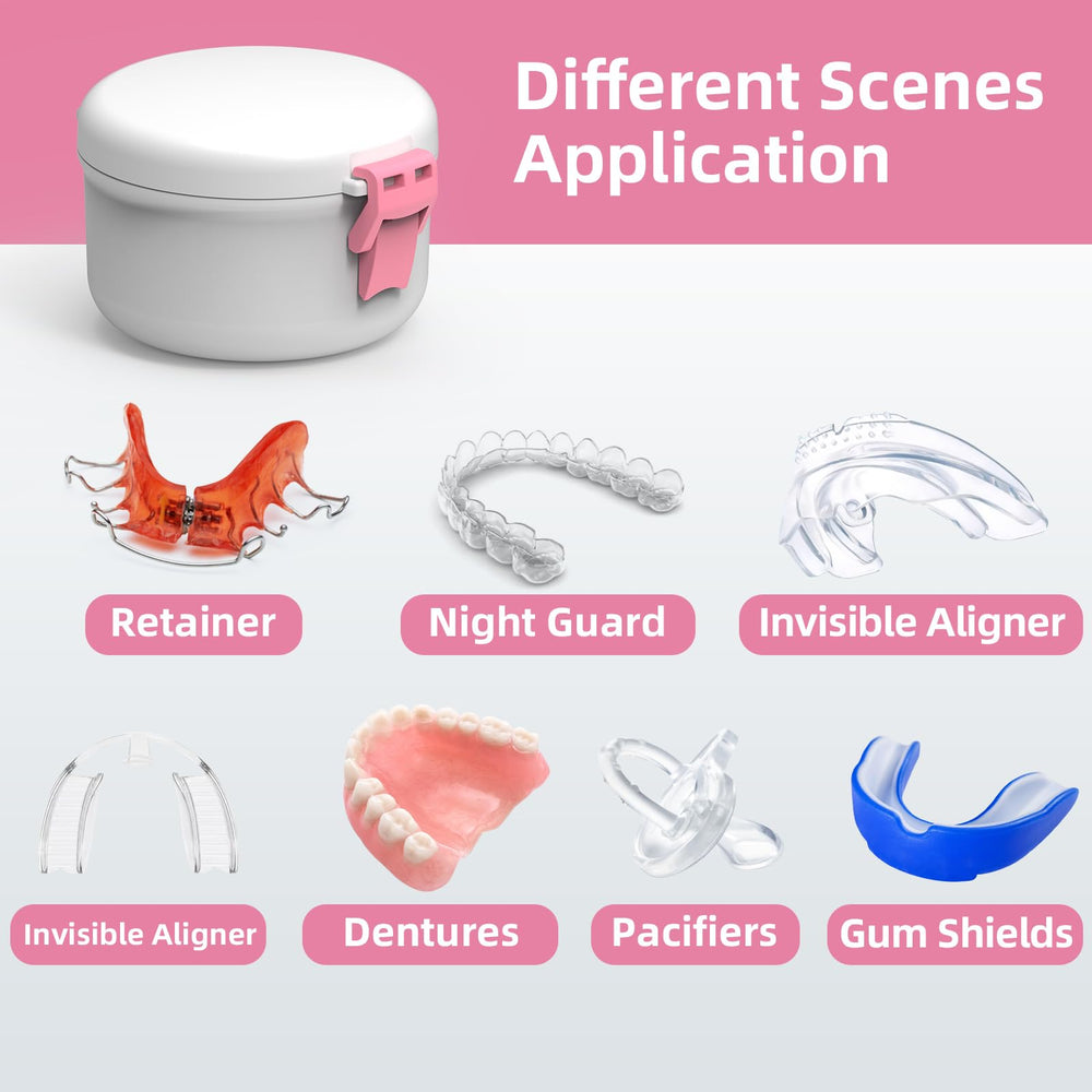 Compact and portable BVN denture bath cup for travel