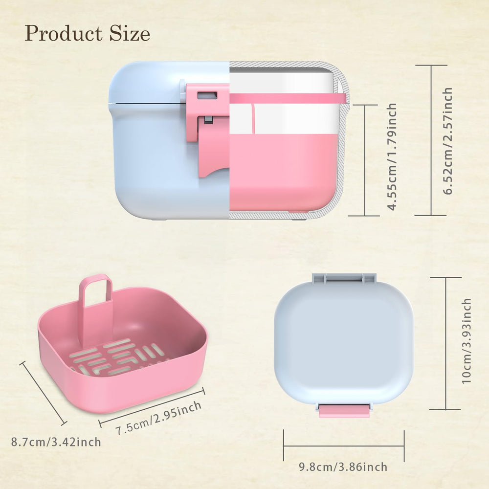 Denture cup for soaking with soak holes