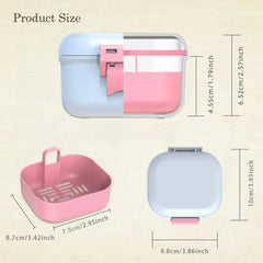 Denture cup for soaking with soak holes