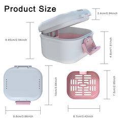 Magnetic organizer feature holding the denture cup