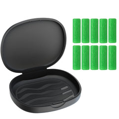 BVN retainer case with 10 aligner chewies in black