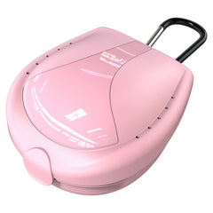 Open view of BVN denture case showing leak-proof design