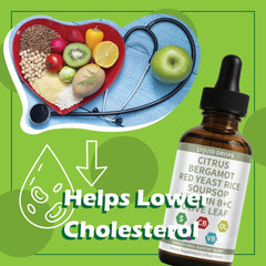 Ingredients: red yeast rice and citrus bergamot