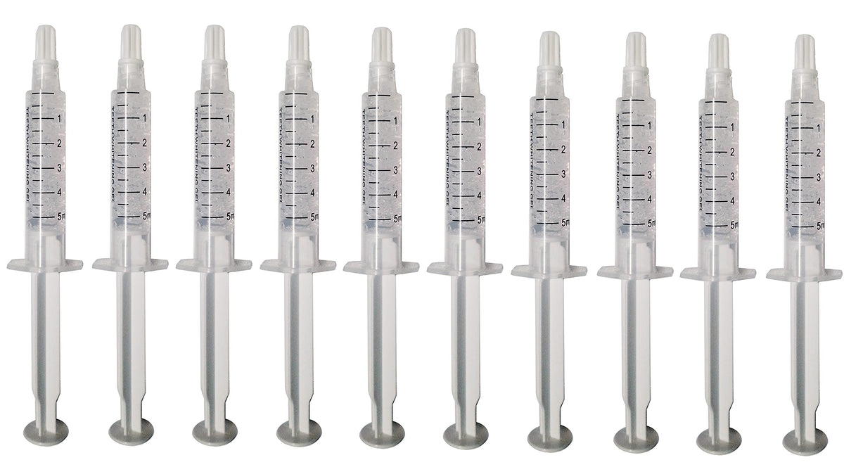Bright White Smile 35% Teeth Whitening Gel Refills 10 Pack box and syringes