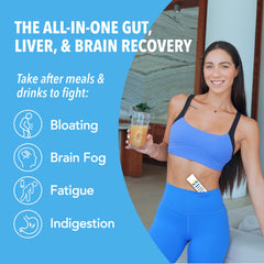 Bye-Bye Weekend Detox Drink Mix with milk thistle and dandelion for digestion support.