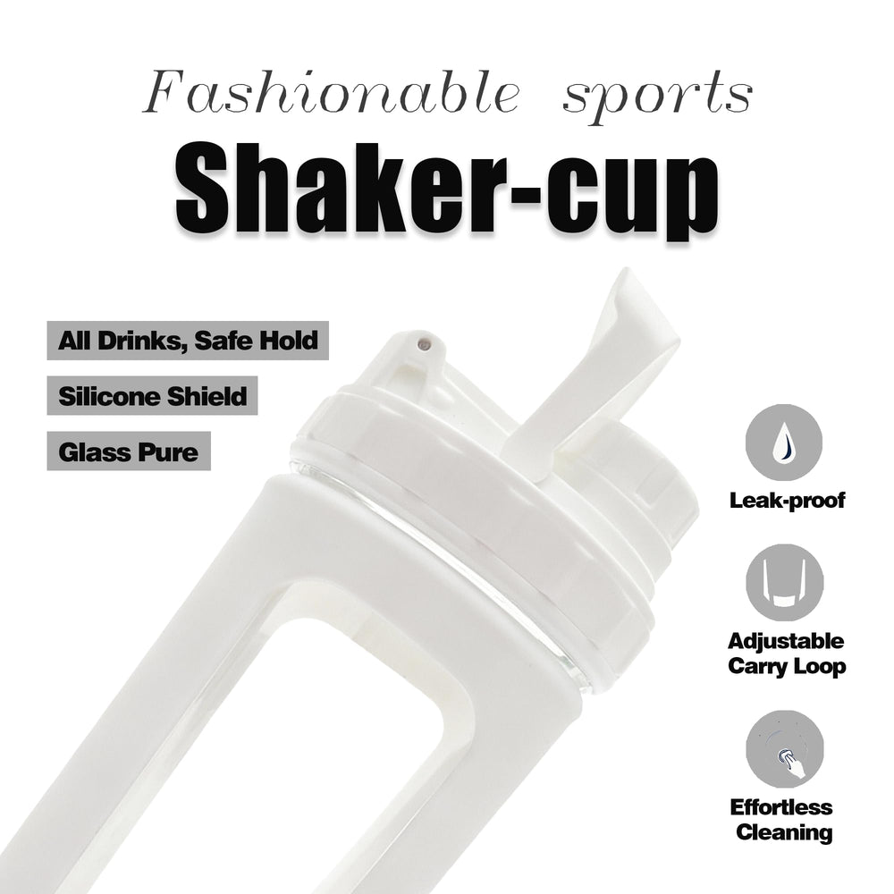 BYLWORKOUT borosilicate glass body resists odors and stains for fresh taste