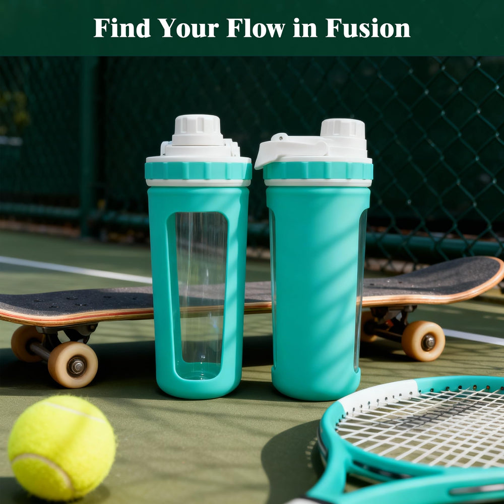 BYLWORKOUT portable 28oz glass bottle ideal for gym and outdoors