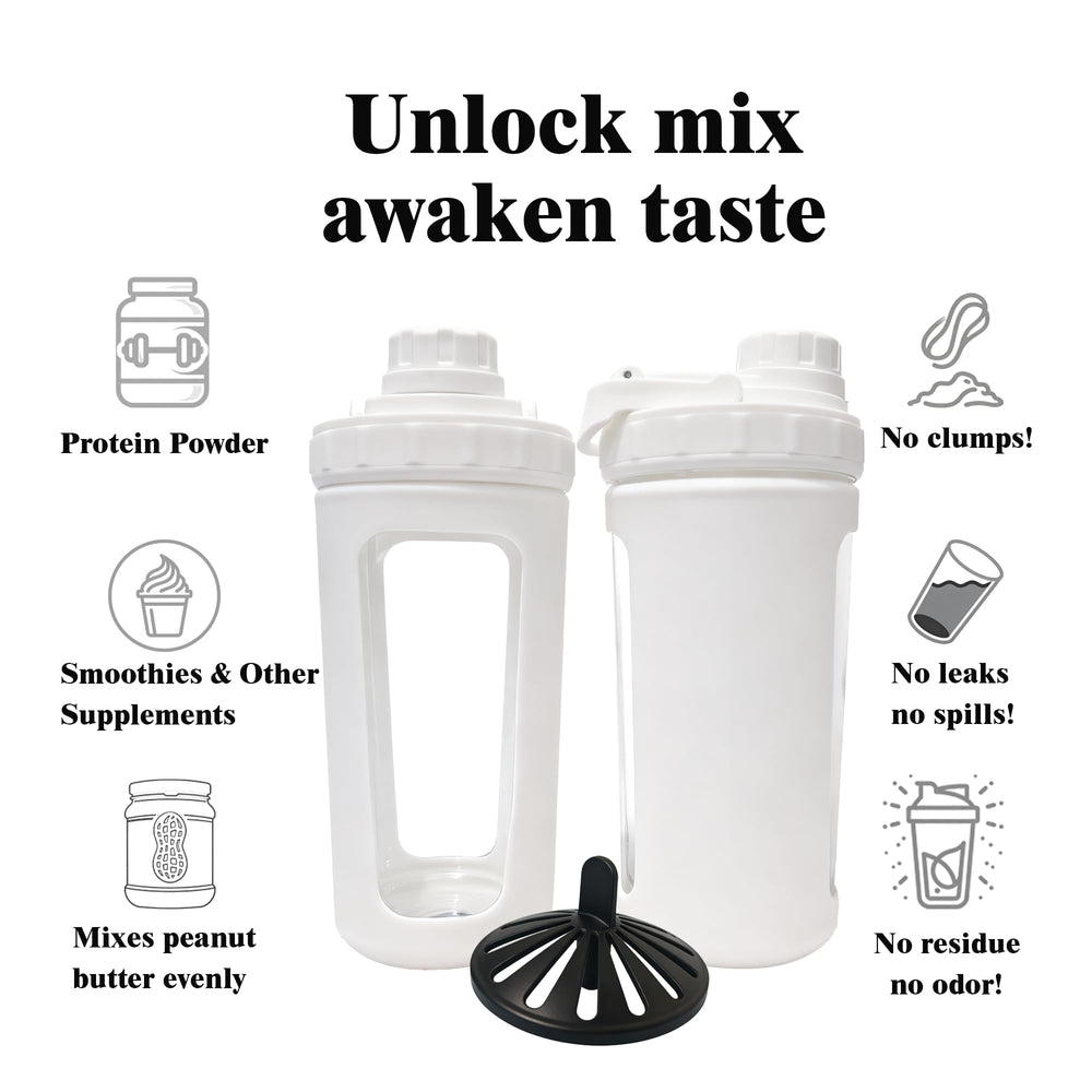 BYLWORKOUT removable plastic mixer for stirring without a ball or whisk