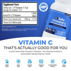 C-Salts Pure Ascorbic Acid Powder packaging