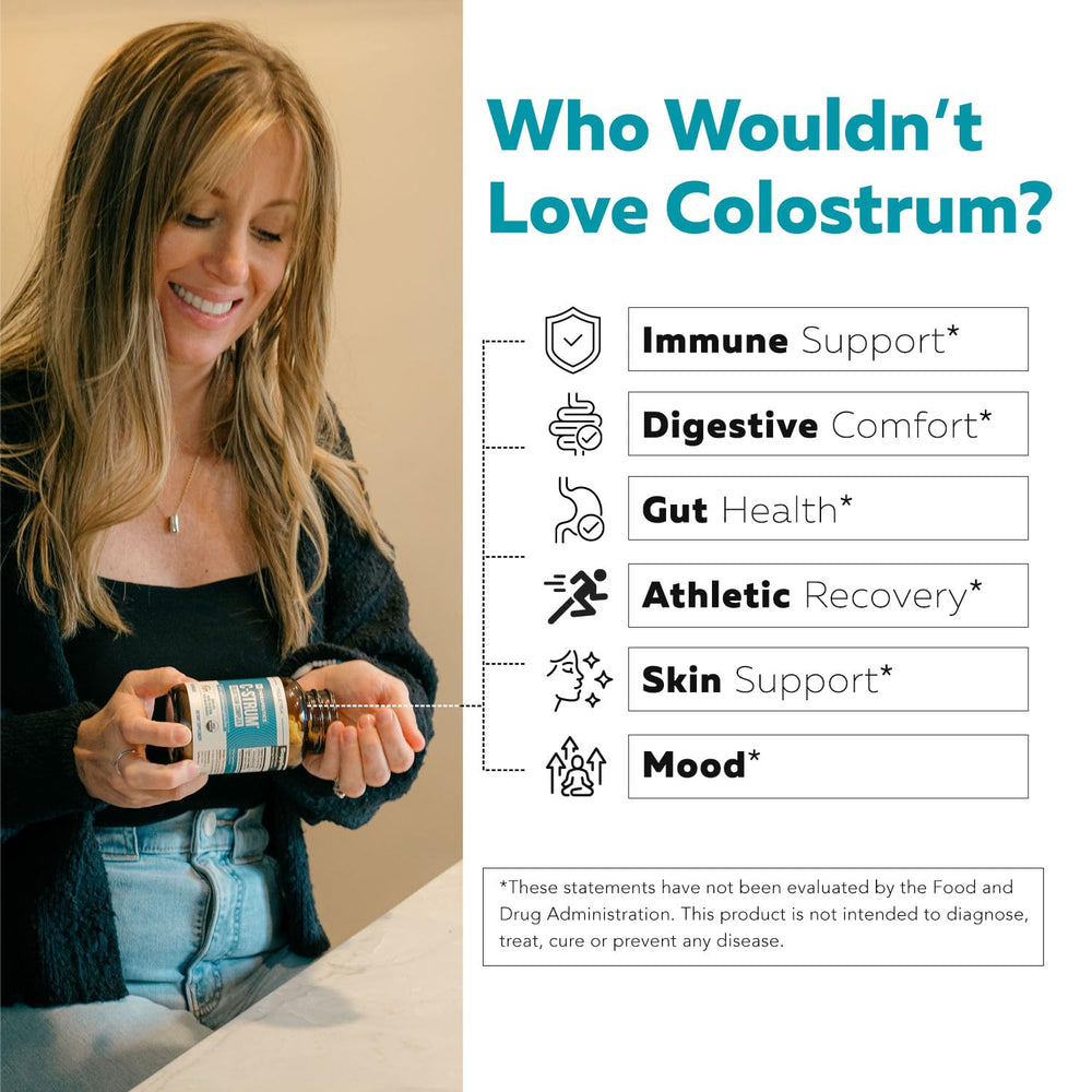 Quality standards: hormone-free, gluten-free, non-GMO colostrum