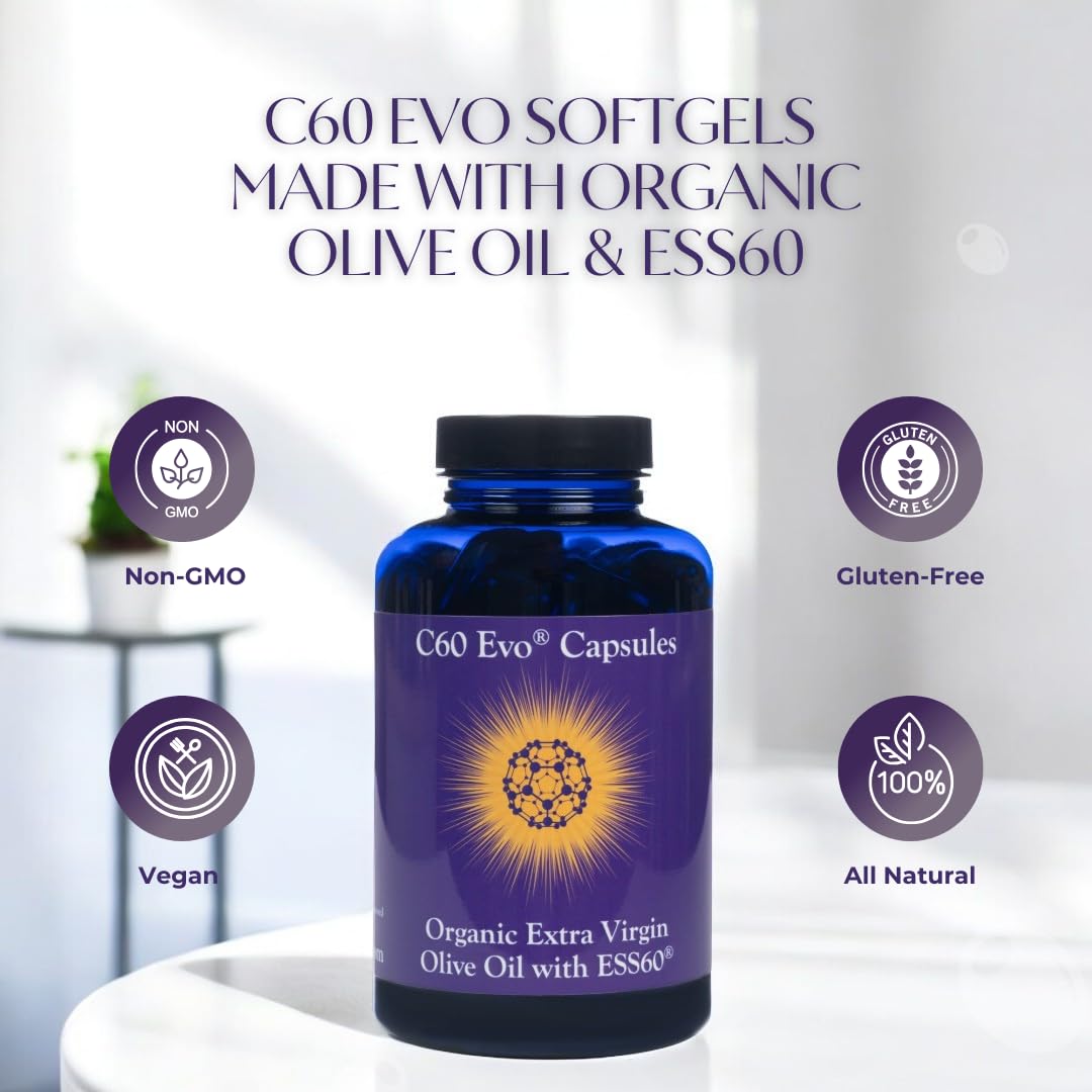 Energy and immune-support benefits of C60 Evo Olive Oil Softgel Capsules