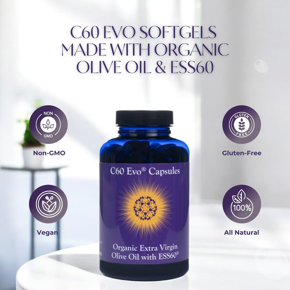 Energy and immune-support benefits of C60 Evo Olive Oil Softgel Capsules