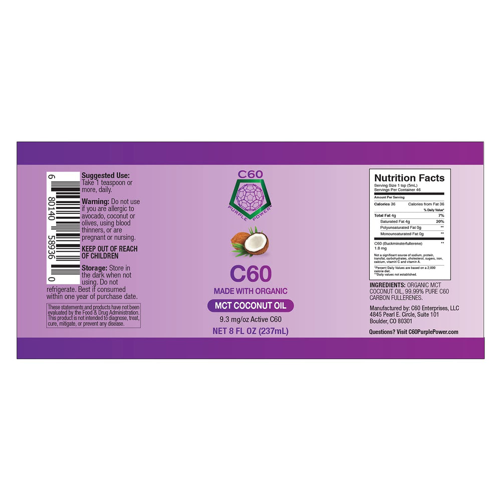 C60 Power 8 oz bottle packaging