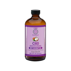 Front view of C60 Power MCT 8 oz bottle