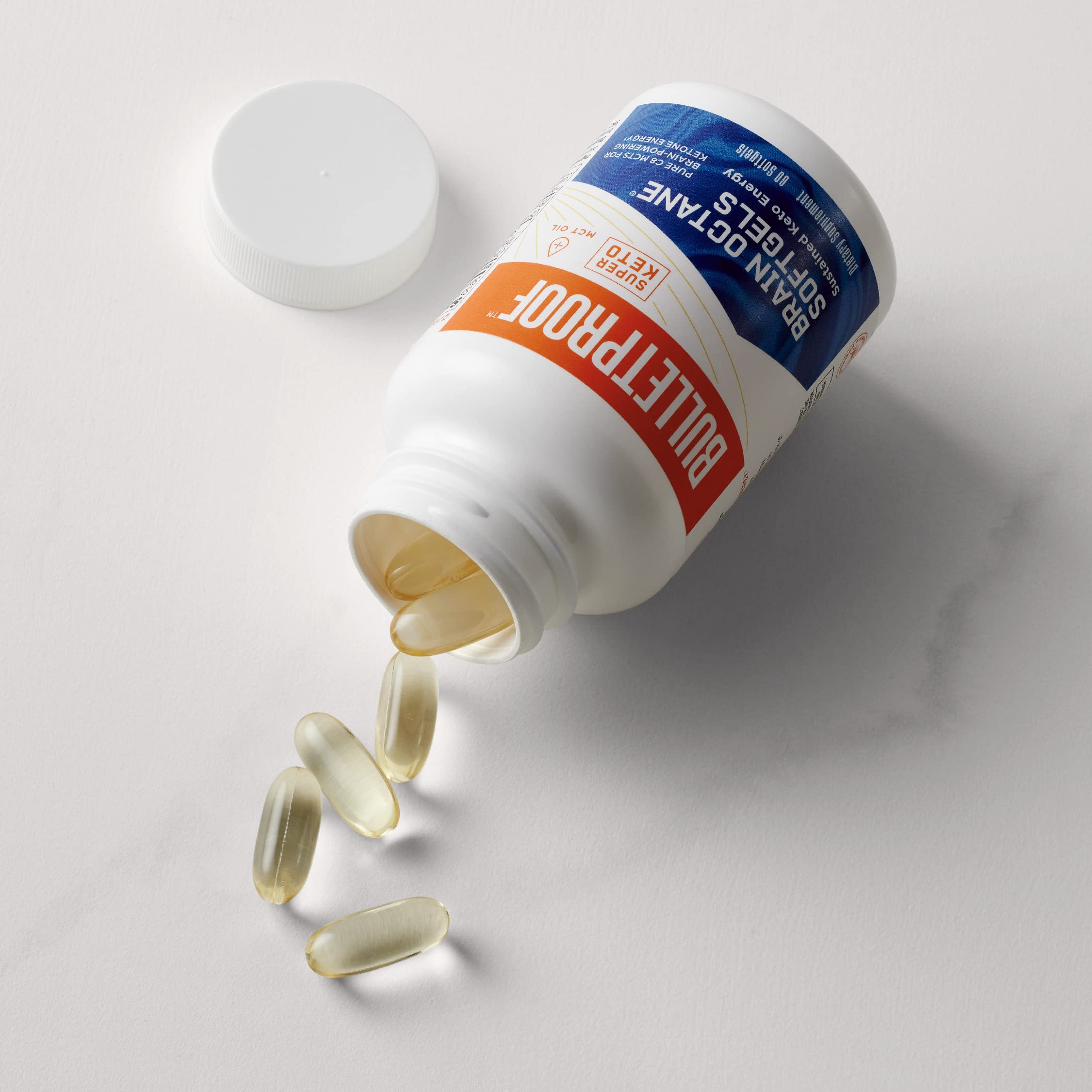 Graphic showing coconut-origin pure C8 MCT oil