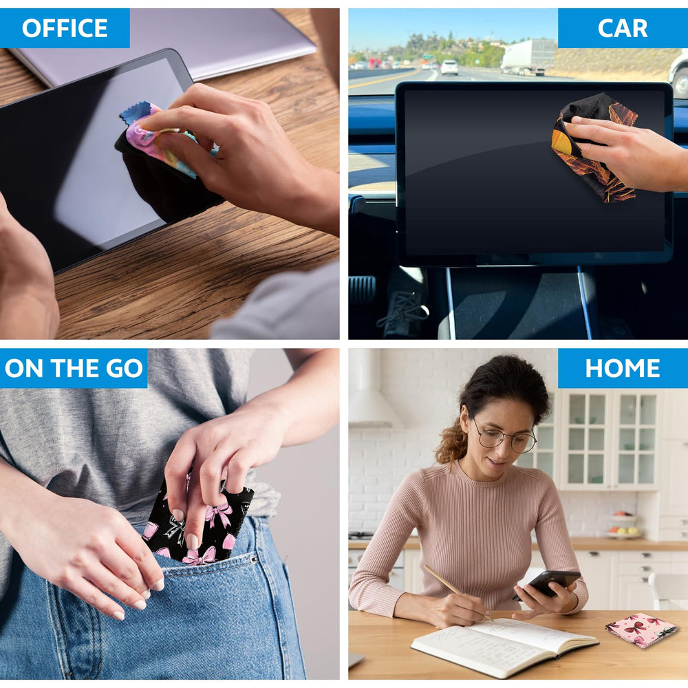Multi-purpose cleaning cloths for phones, tablets, watches, and camera lenses