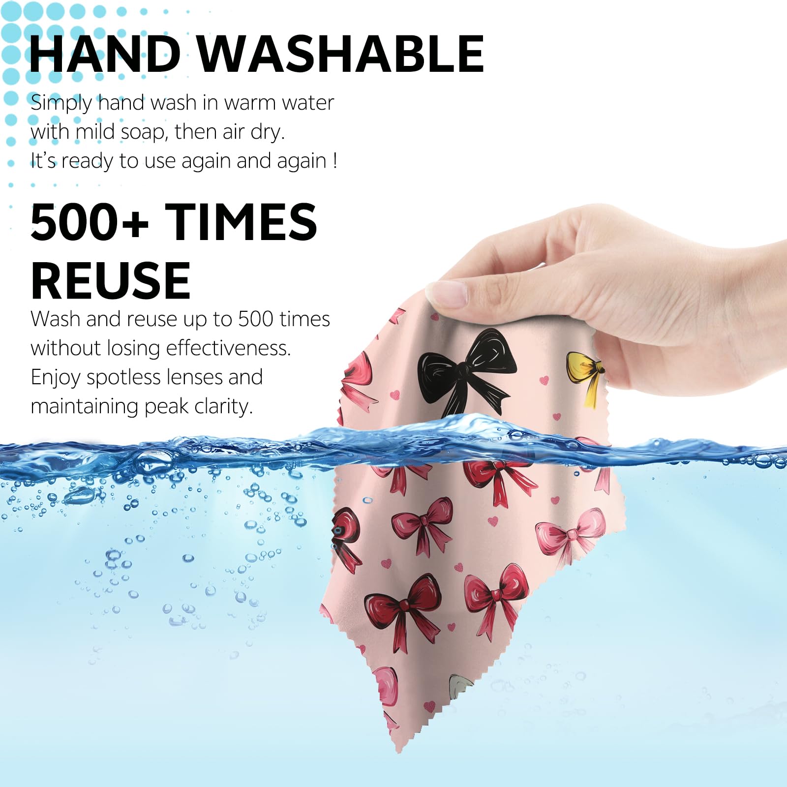 Soft reusable microfiber cloths ideal for cameras and lenses
