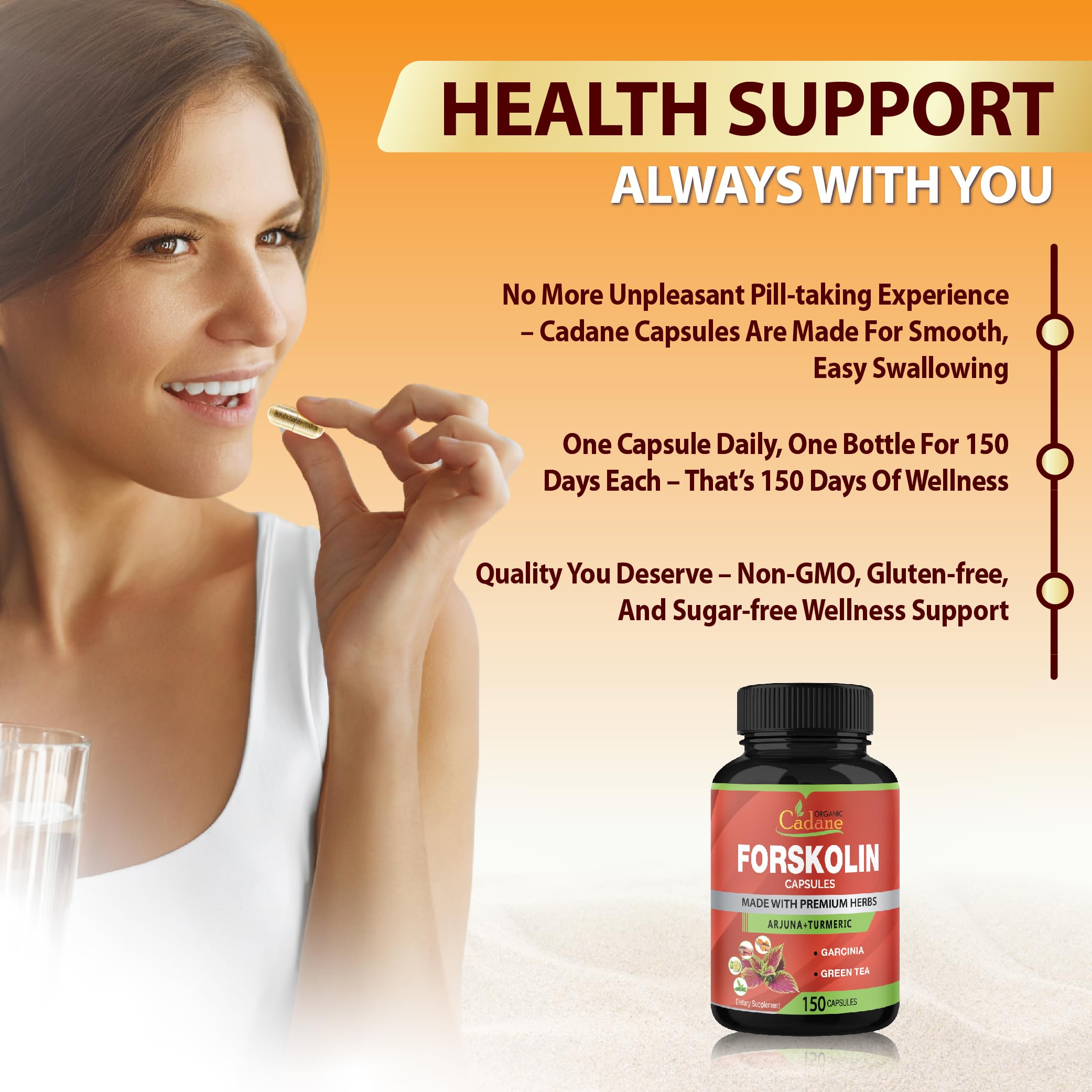 Green tea in Cadane Forskolin 5in1