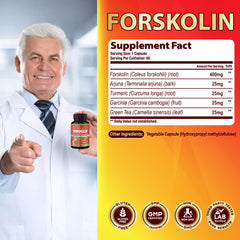 Cadane Forskolin Turmeric Garcinia Green Tea ingredients close-up