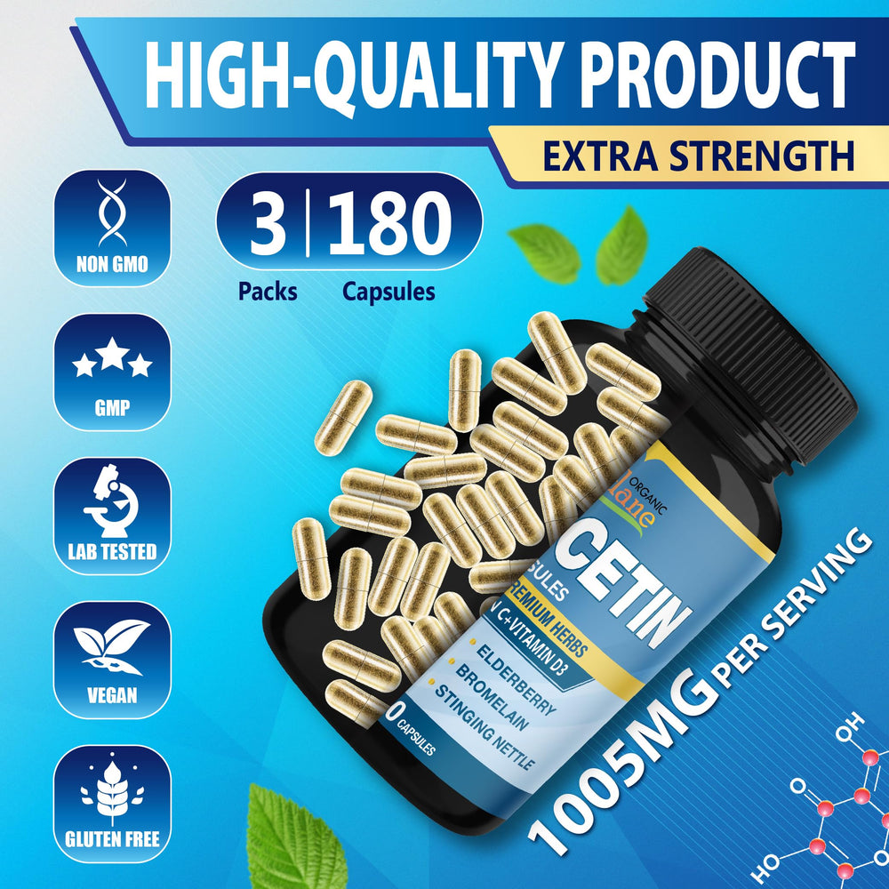 Overall Cadane Quercetin Immune Support 3-month supply visual
