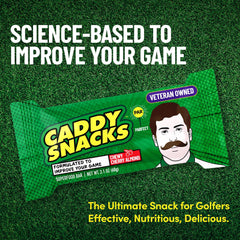 On-the-go golf snack 2.1 oz bar in hand