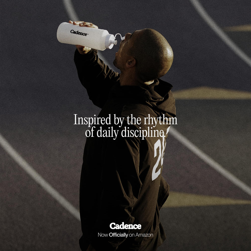 Cadence Race Grapefruit drink in a glass shows refreshing hydration with focused energy.