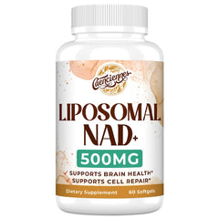 Caenciennes Liposomal NAD+ 500 mg bottle showcases premium packaging for daily energy support