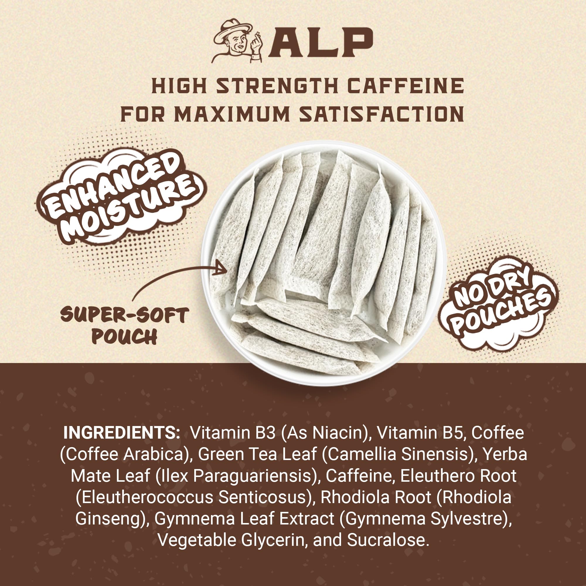 Caffeine Break Coffee Break Tin front showcases 15 XL pouches for all-day use.