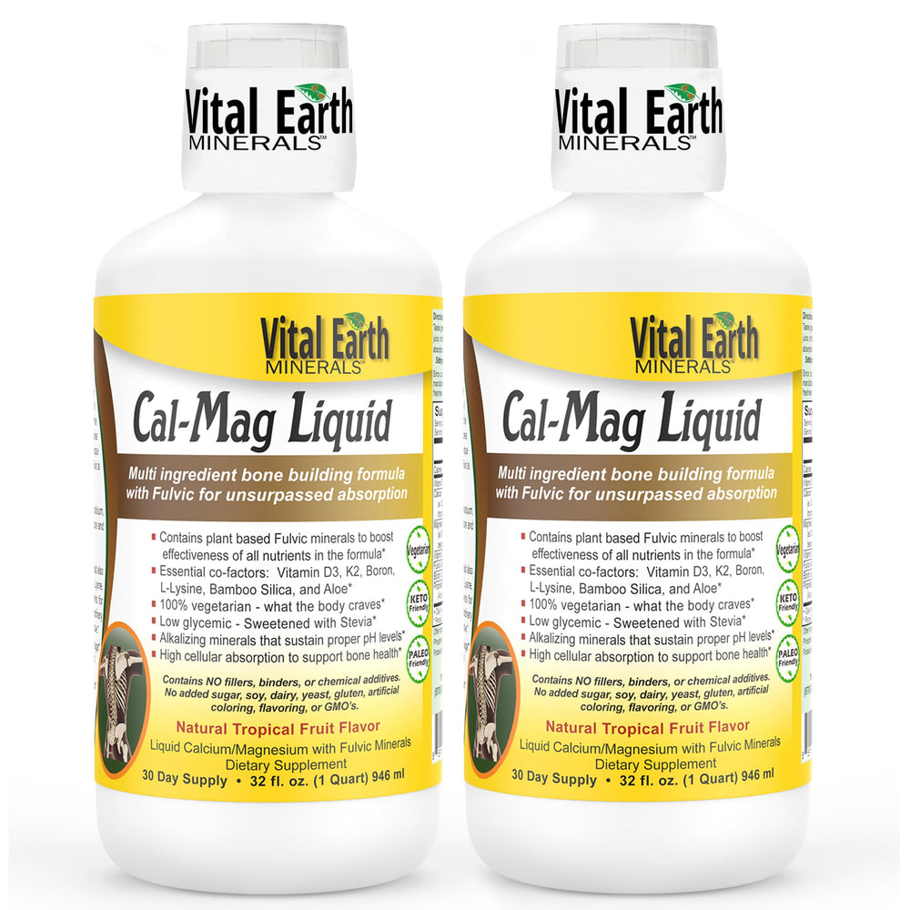 Vital Earth Cal-Mag Liquid 32 oz bottle on white background