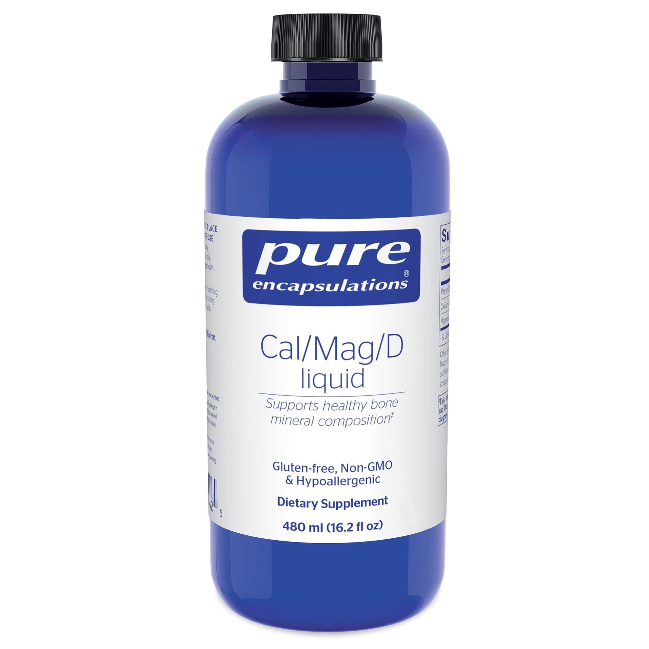 Pure Encapsulations Cal/Mag/D Liquid bottle front