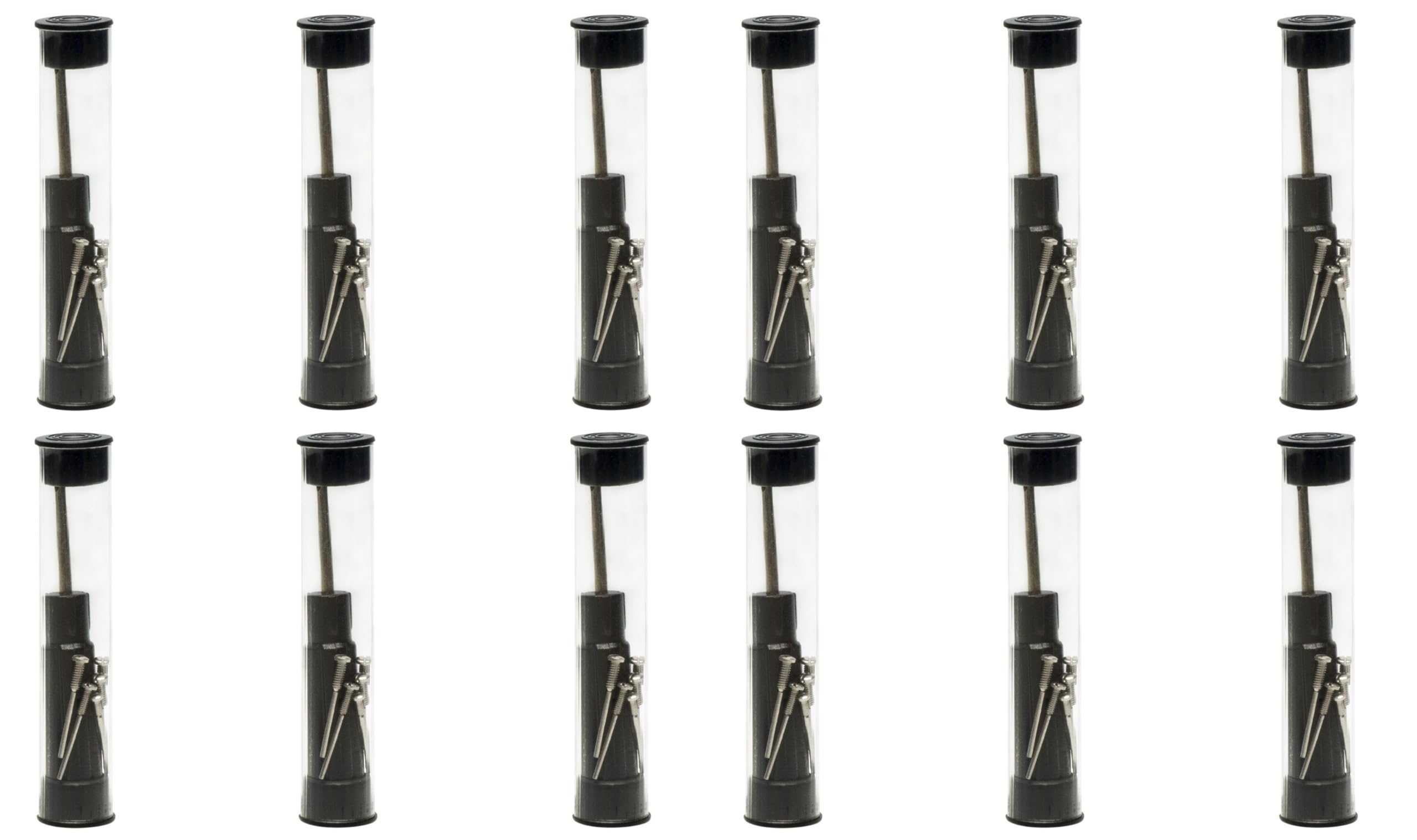 Calabria SnapIt 12 Pack Eyeglass Repair Kit in compact carry tube