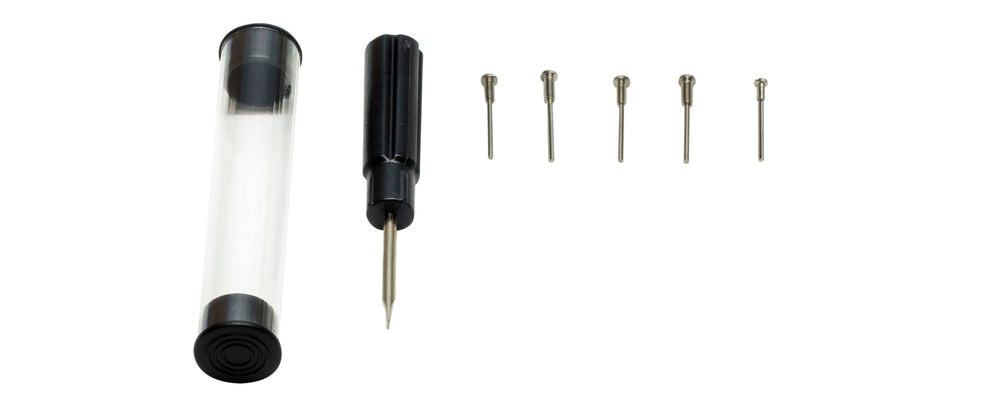 Five Snap-off Fender Tip Screws of varying sizes