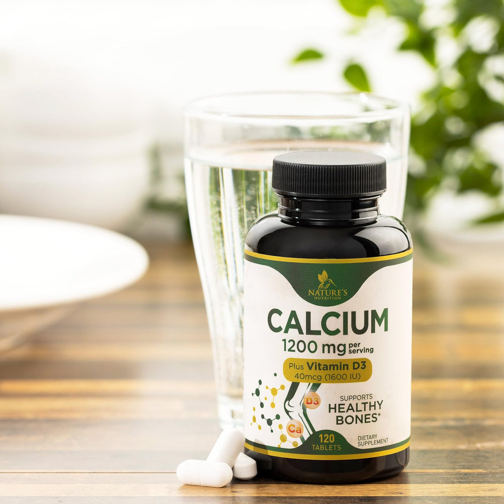 USA-bottled calcium 1200 mg with vitamin D3 bottle