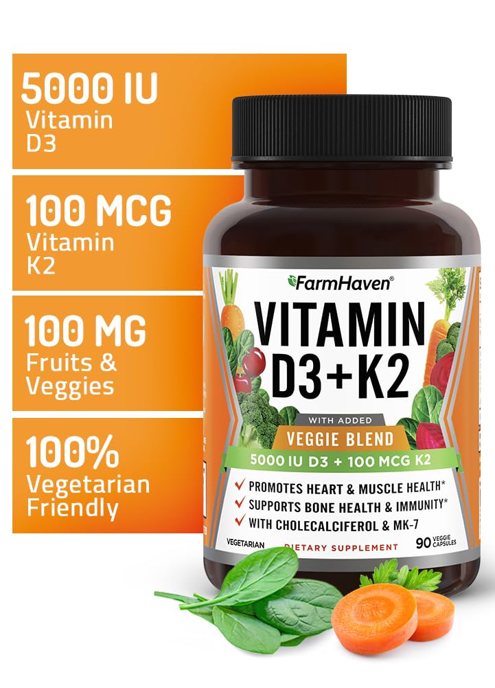 Calcium absorption benefit from D3 and K2