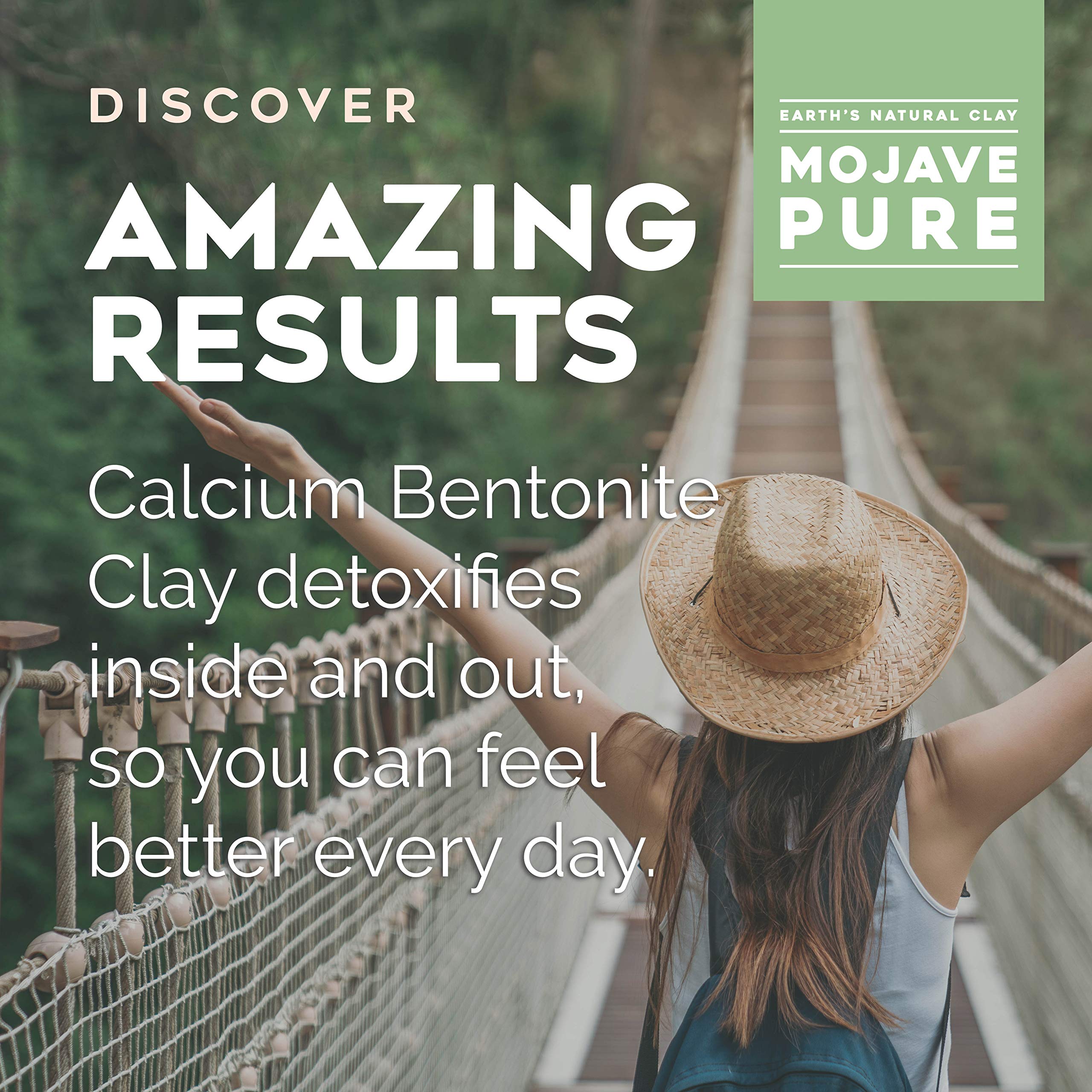 Packaging of 64oz calcium bentonite clay powder