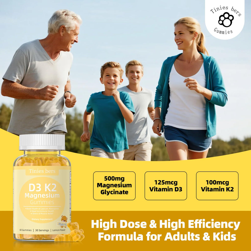 Calcium and bone support with magnesium glycinate gummies