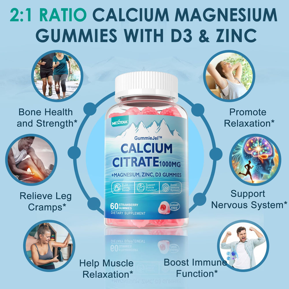 Nutrition components Calcium Magnesium Zinc Potassium D3 B6