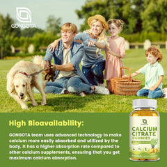 Supplement facts panel for calcium citrate 1200mg with D3