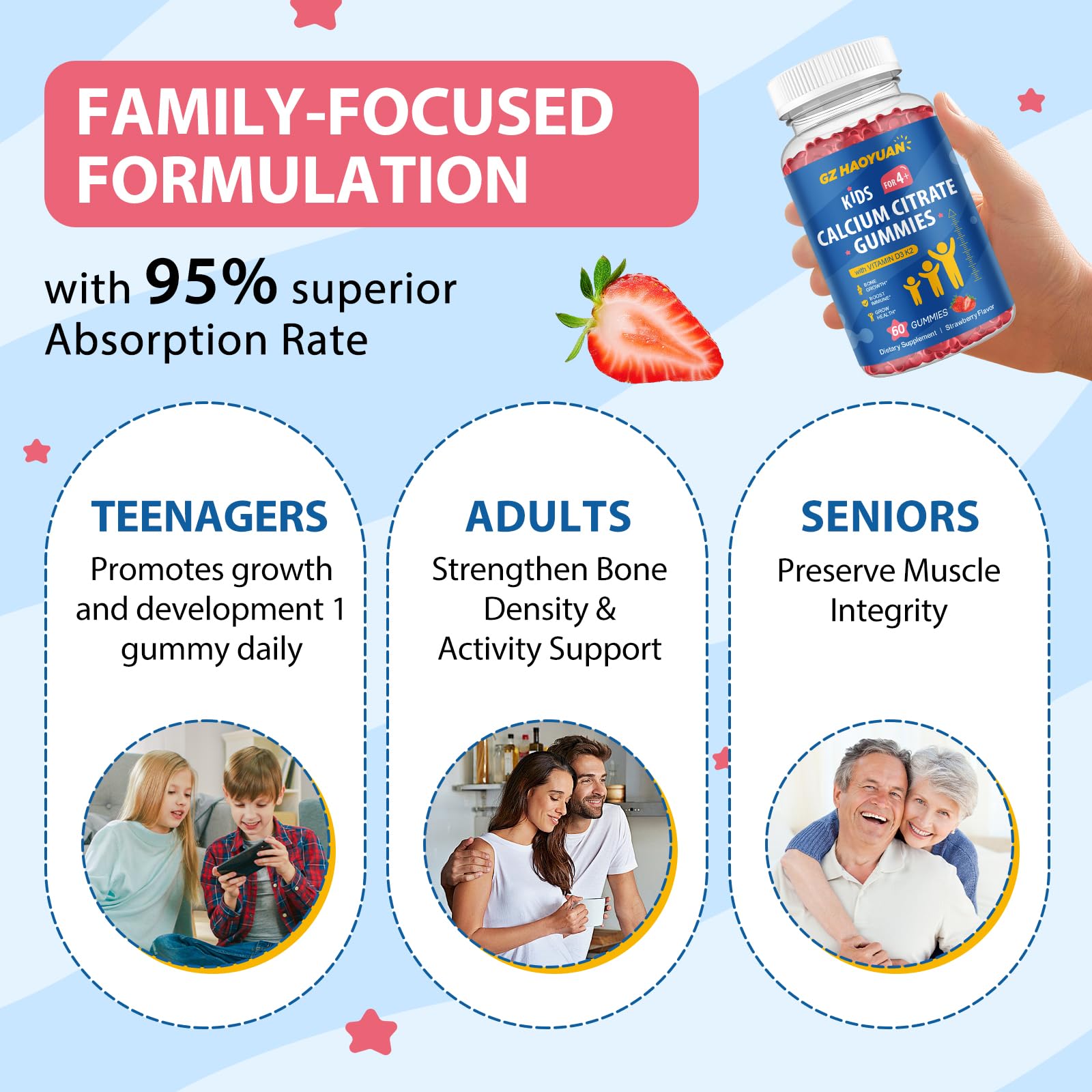 GZ Hao Yuan Calcium Gummies packaging