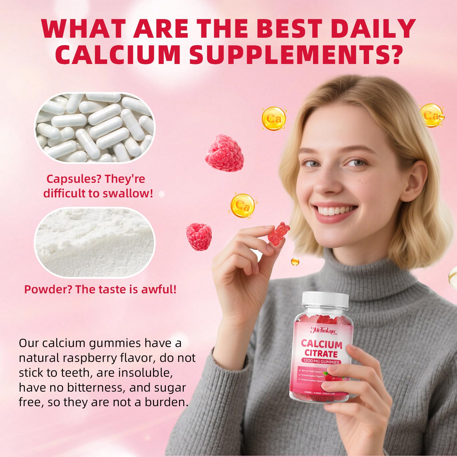 Calcium Citrate Gummies suitable for women and men of all ages