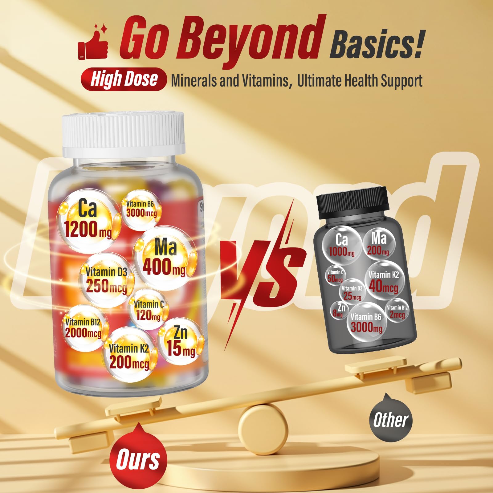 Gluten-free vegan calcium citrate gummies packaging