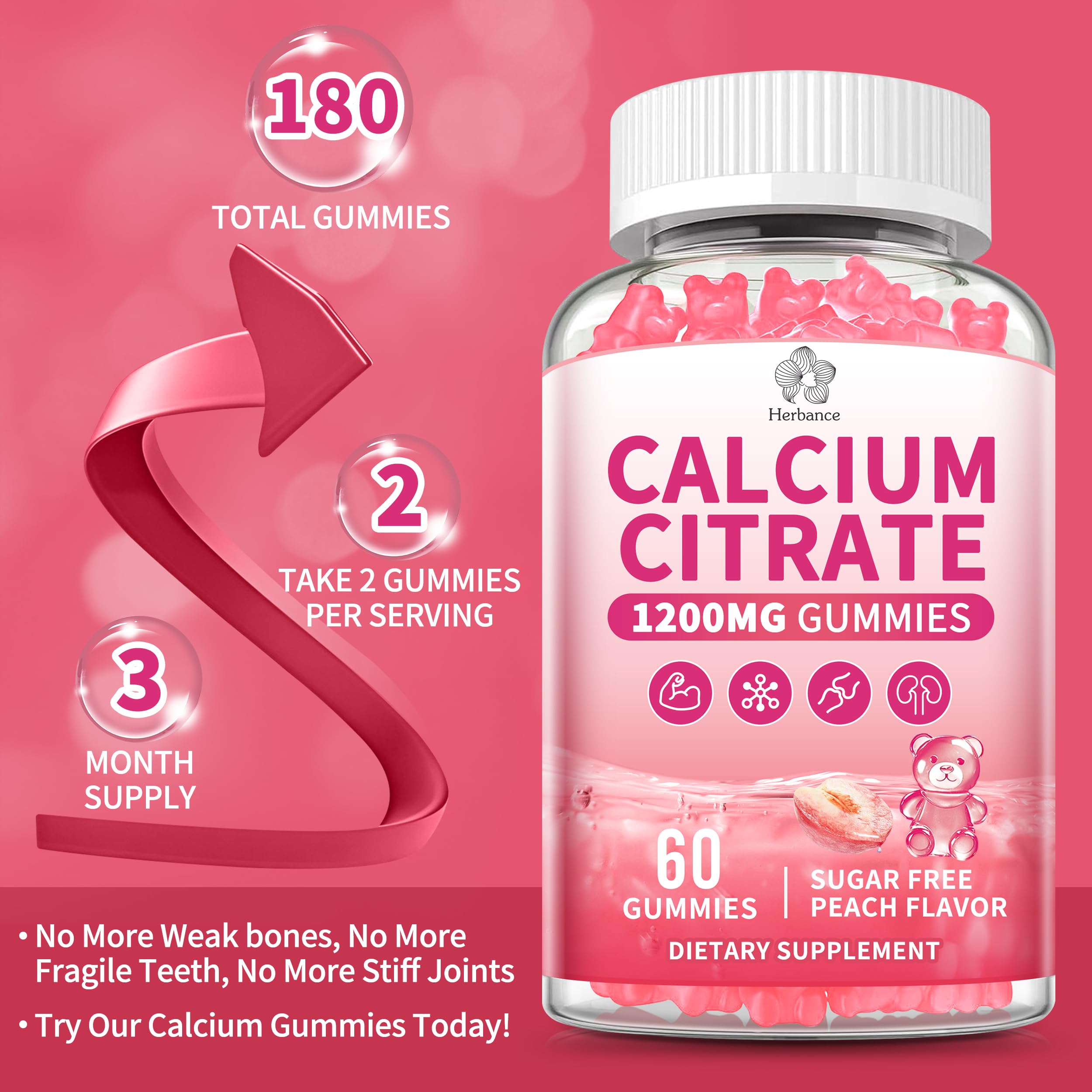 3-bottle packaging with usage instructions for adults