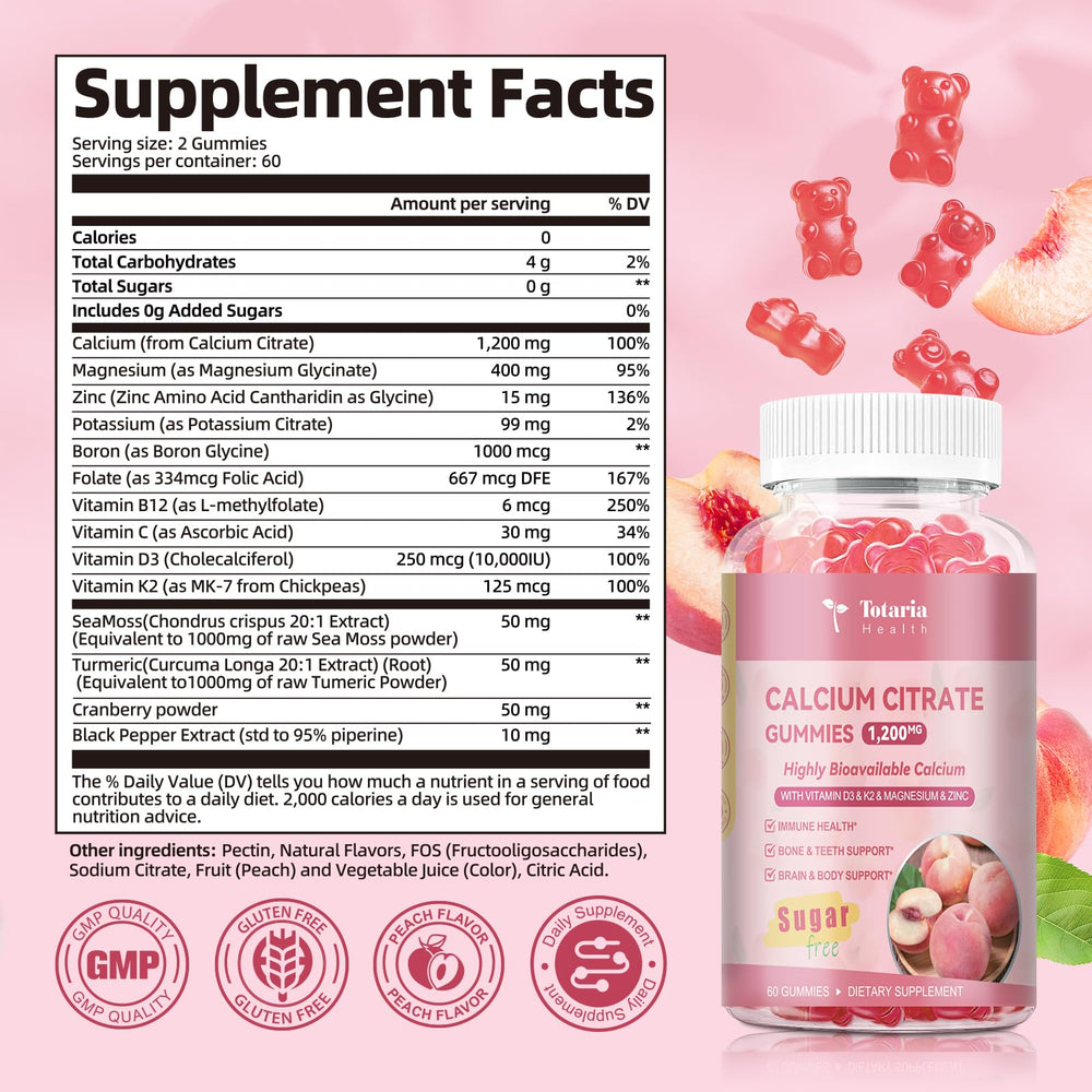 Packaging image showing bottle with 120 gummies (60 day supply)