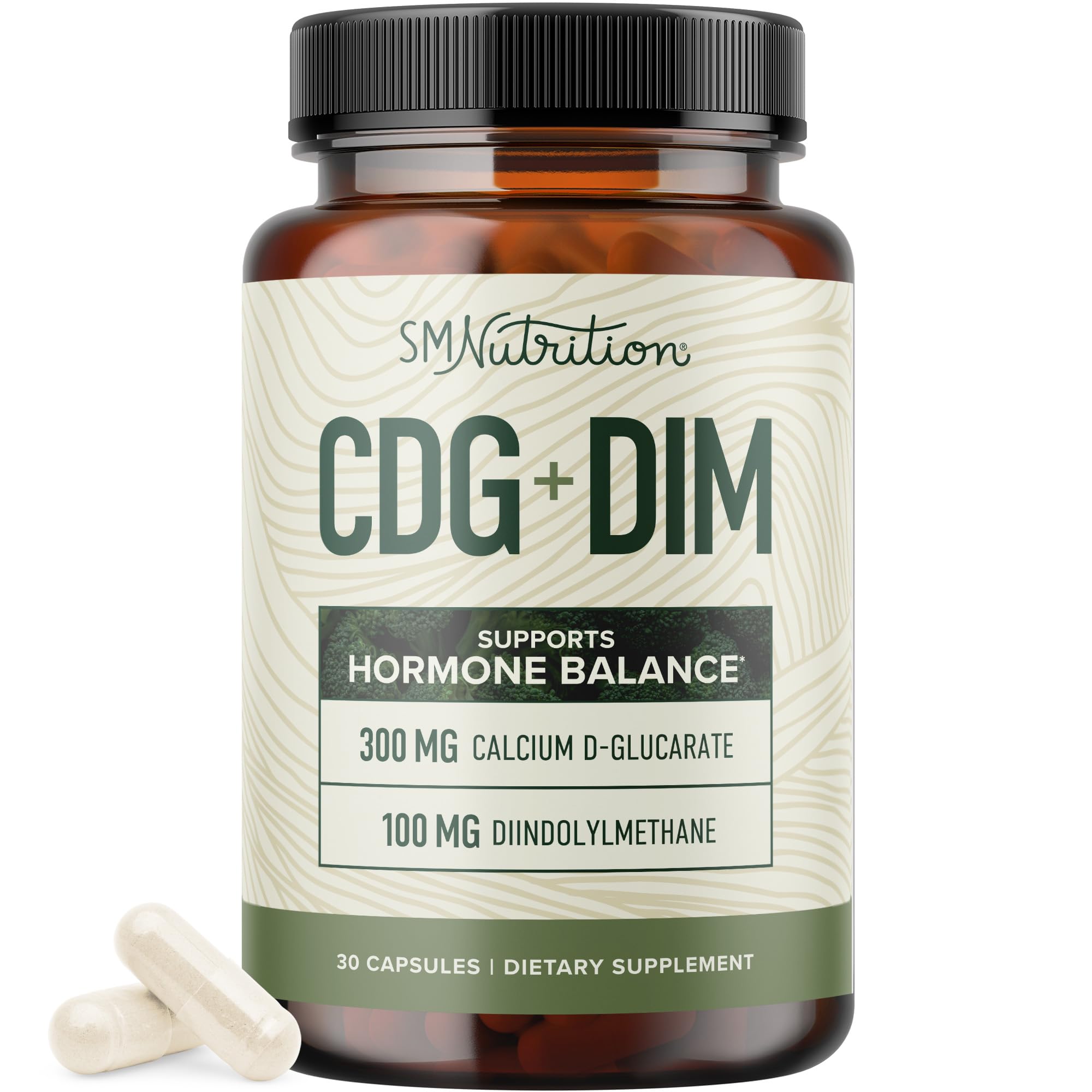 Calcium D-Glucarate with DIM supplement bottle