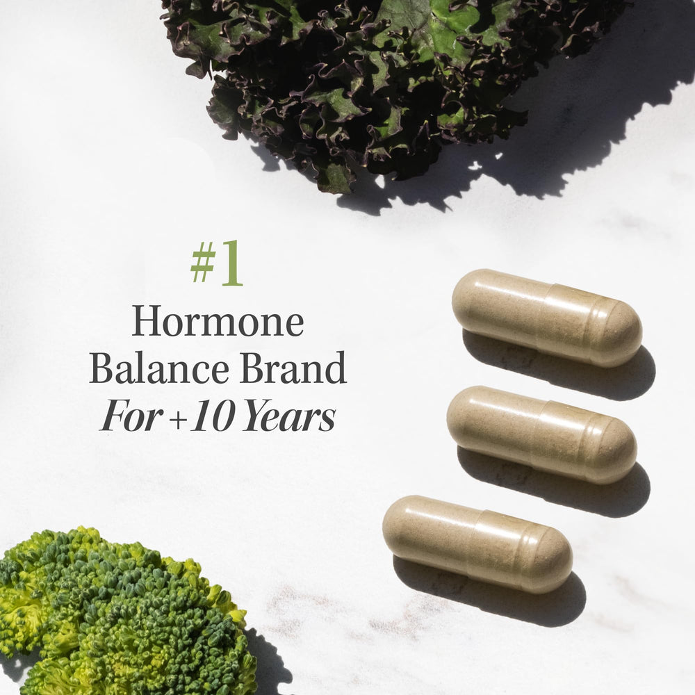 Women and men icons representing hormone balance